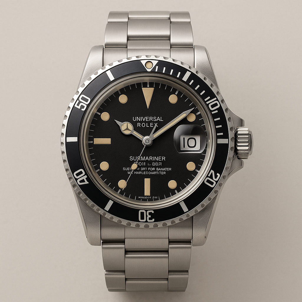 Universal Genève Rolex Submariner live listings on BidAndSold
